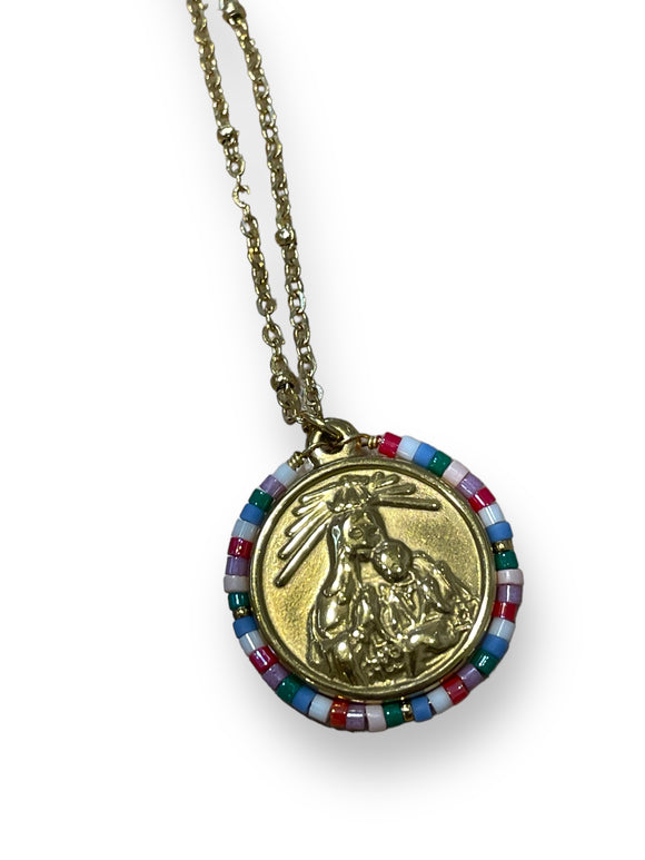 Medalla Virgen del Carmen Multicolor